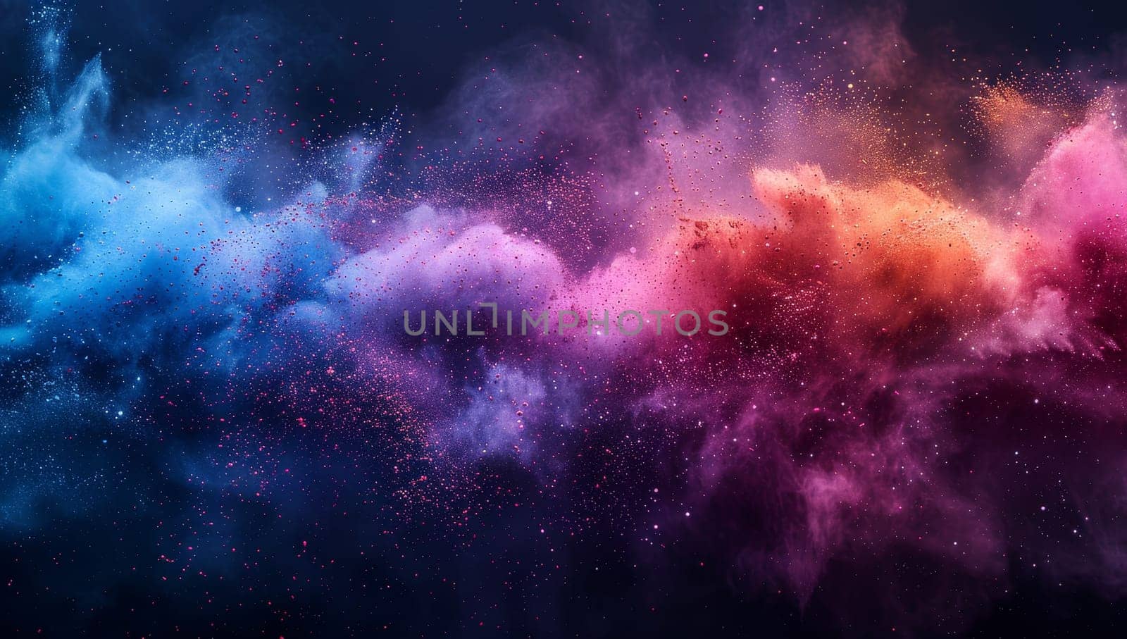 Explosion of colored powder. Abstract colored background. 3d rendering