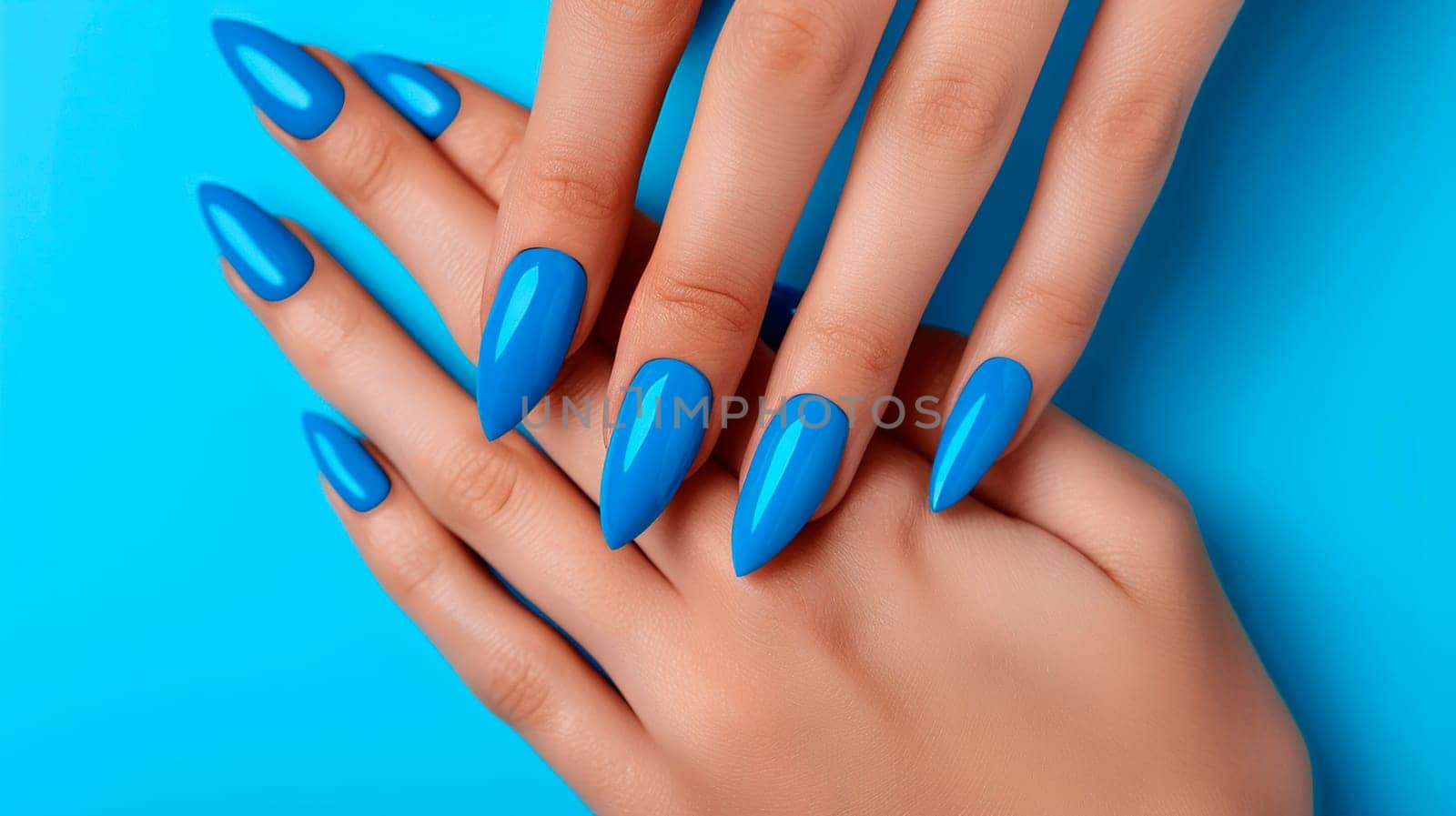 woman's hands with beautiful manicure. Selective focus. color.