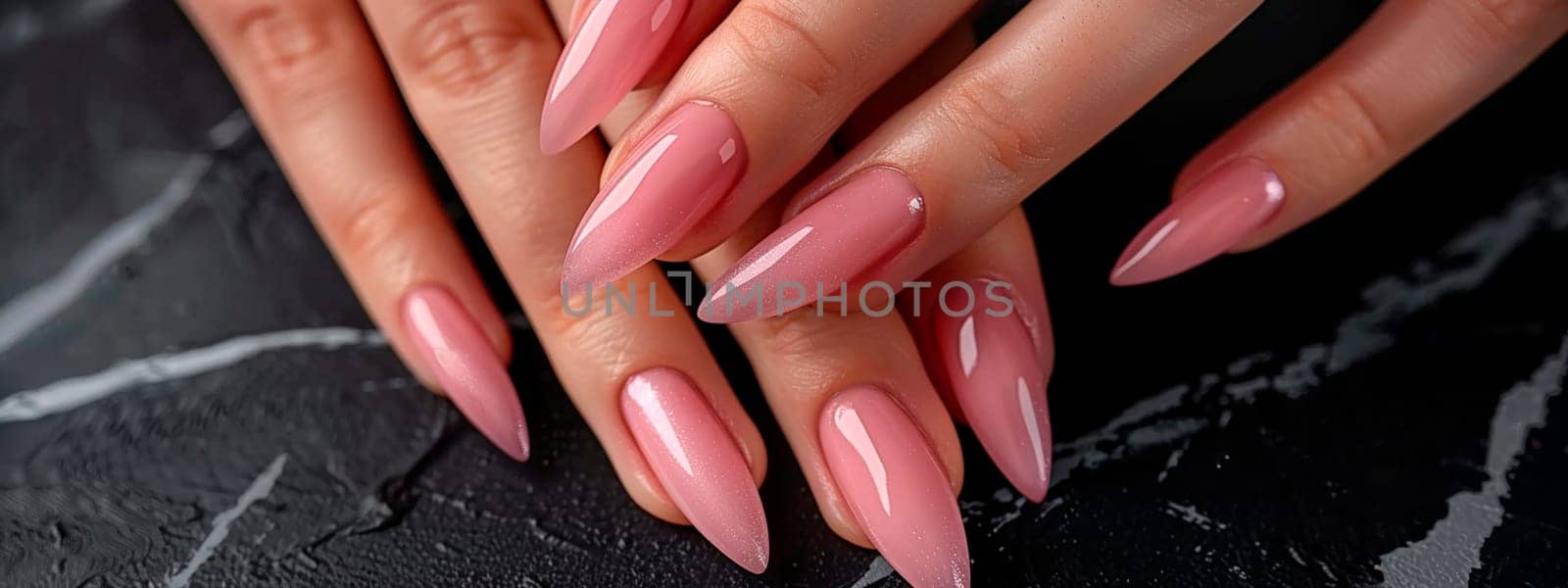 woman's hands with beautiful manicure. Selective focus. by yanadjana