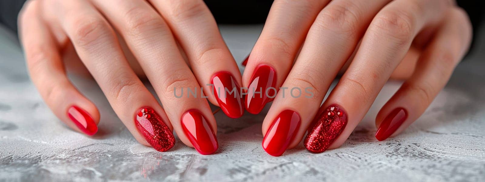 woman's hands with beautiful manicure. Selective focus. color.