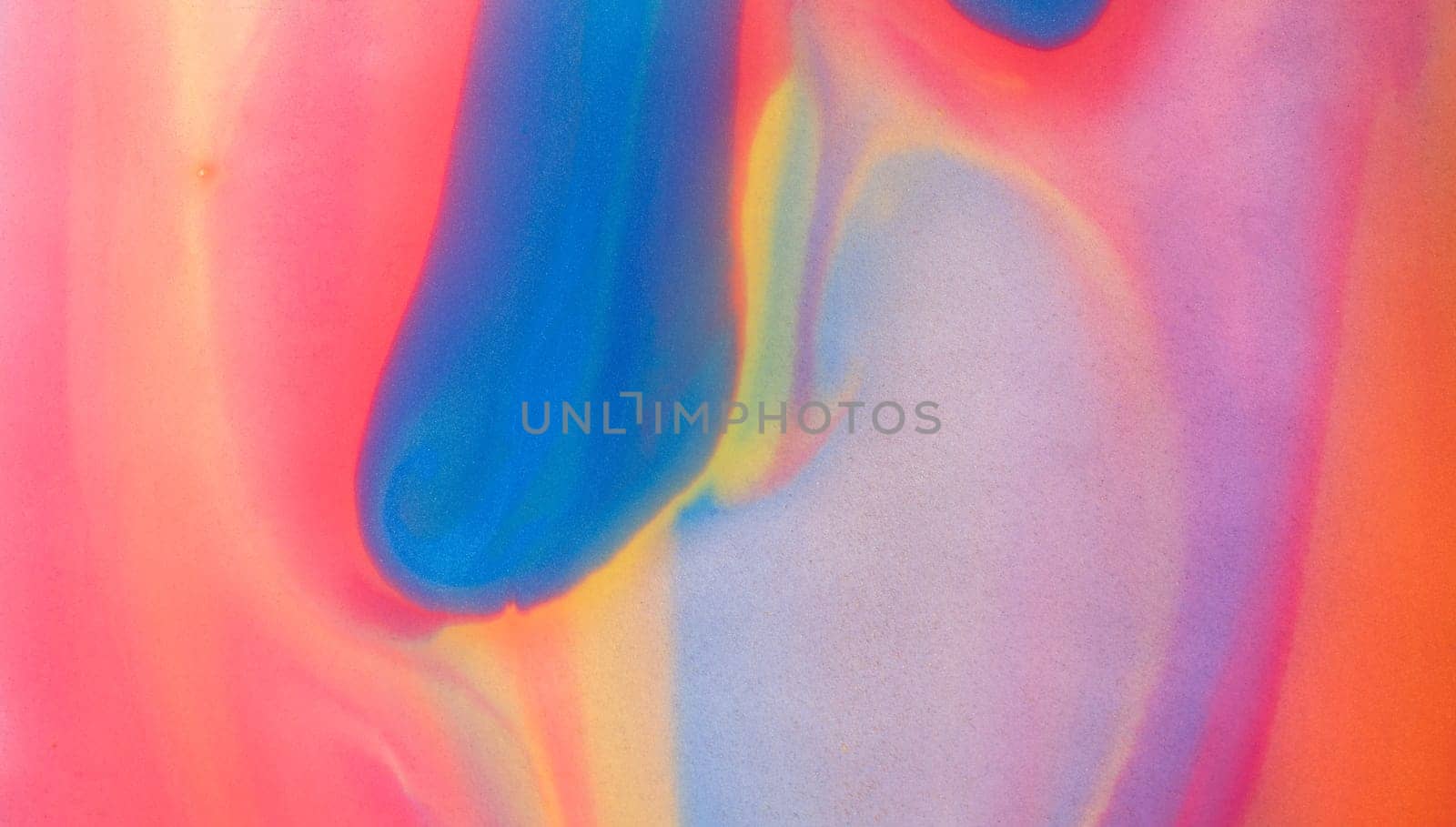 Red and blue fluid wave. Duotone compositions with gradient flow shape. Innovation modern background. Abstract Fluid Acrylic Painting. Liquid background.