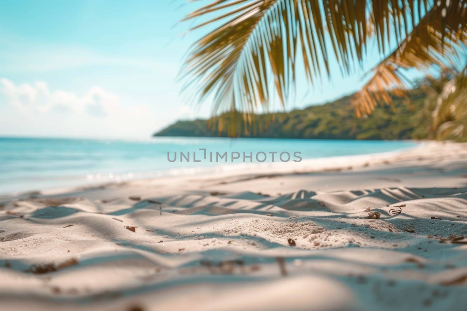 Beach wallpaper background, focus point to foreground and midground. by golfmerrymaker
