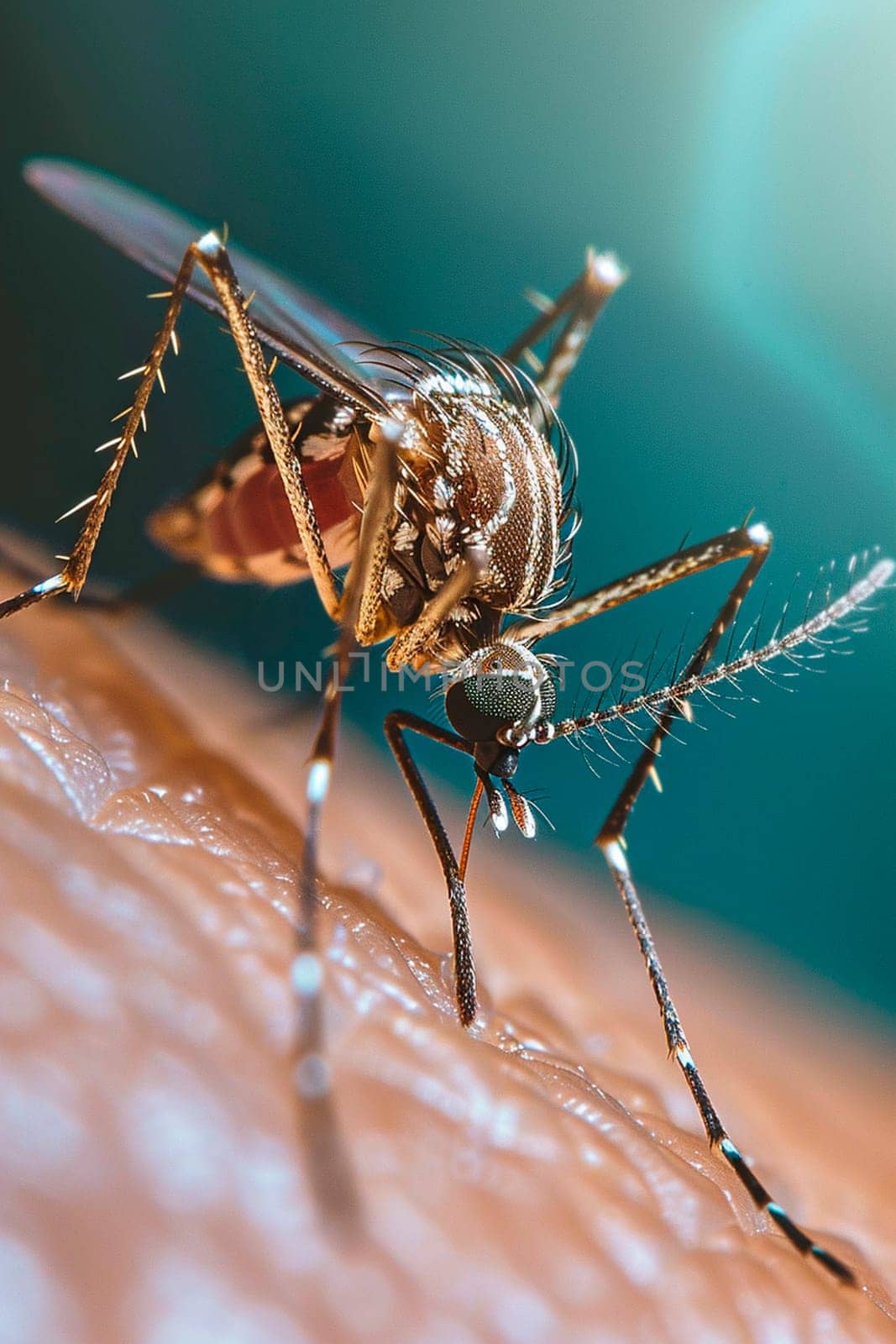 Mosquito bites skin close-up. Selective focus. Nature.