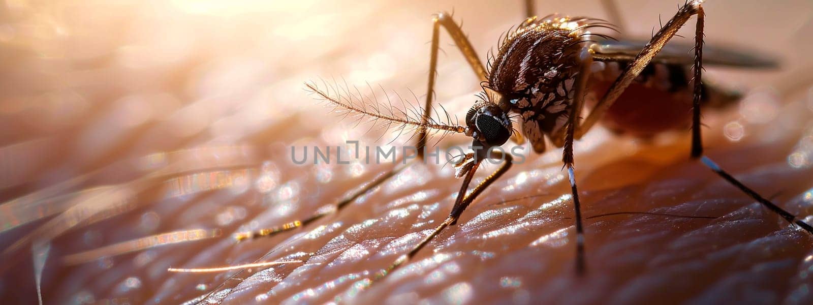 Mosquito bites skin close-up. Selective focus. by yanadjana