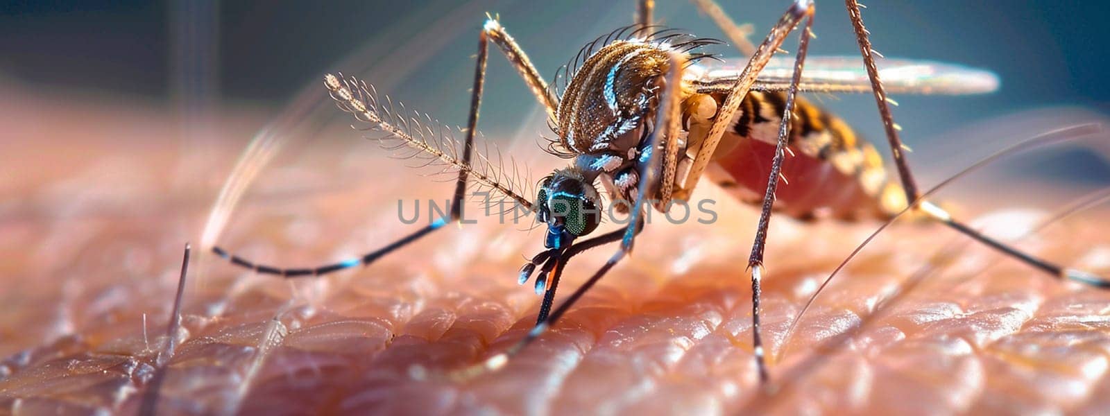 Mosquito bites skin close-up. Selective focus. Nature.