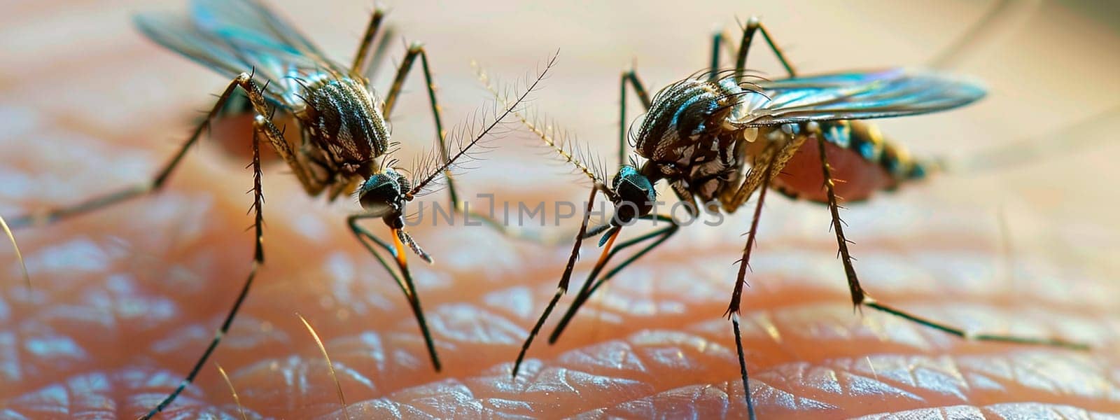 Mosquito bites skin close-up. Selective focus. by yanadjana