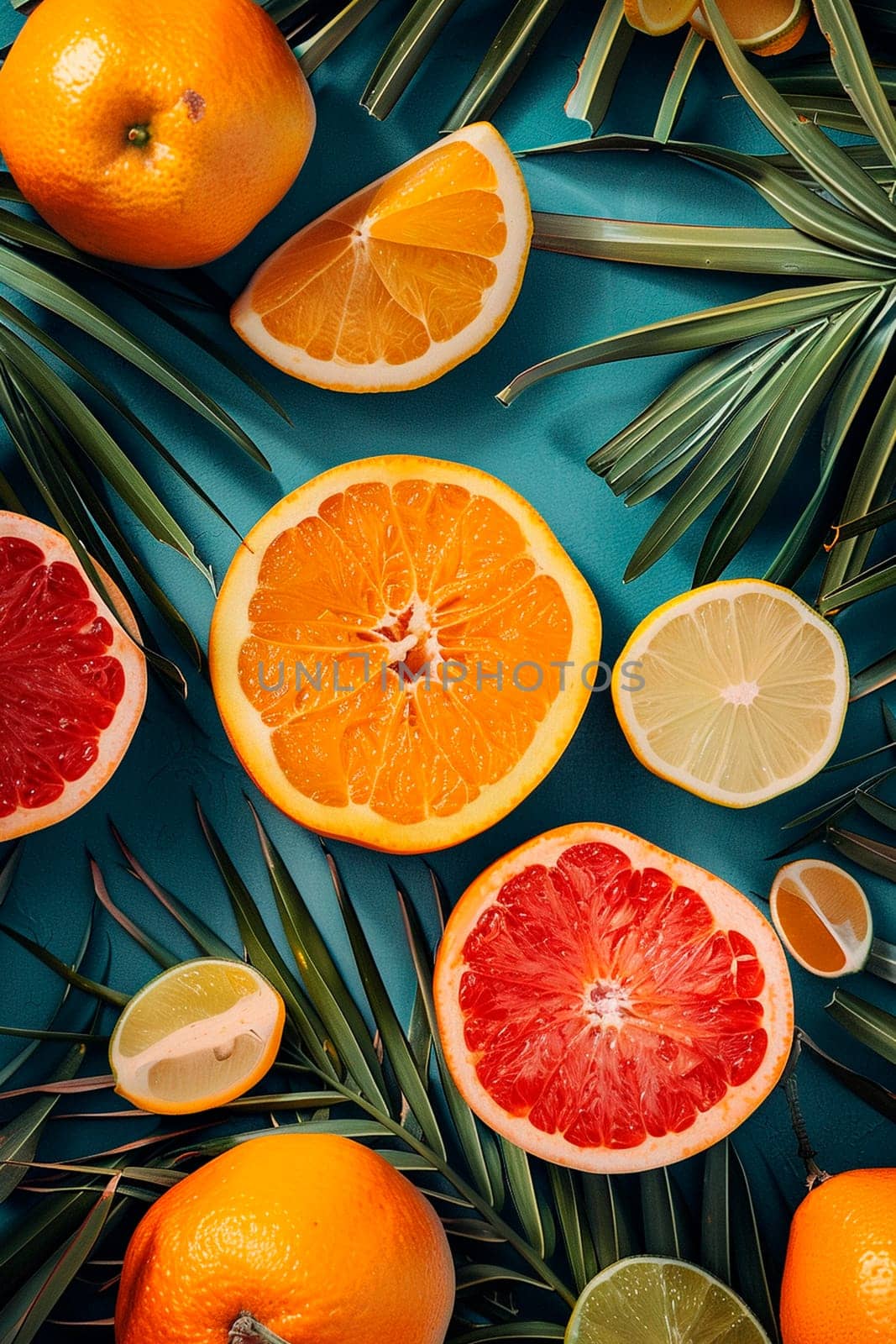 various beautiful exotic fruits. Selective focus. by yanadjana