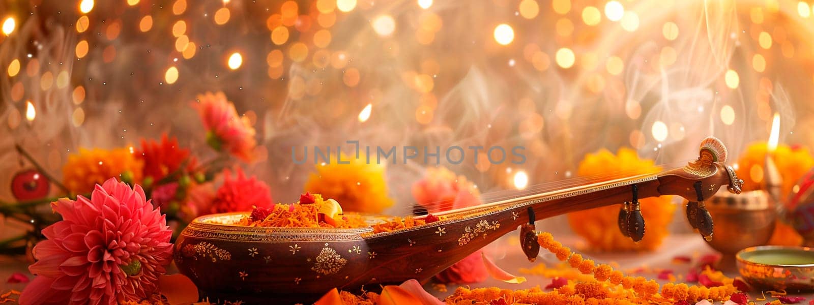 Panchami holiday beautiful background. Selective focus. by yanadjana
