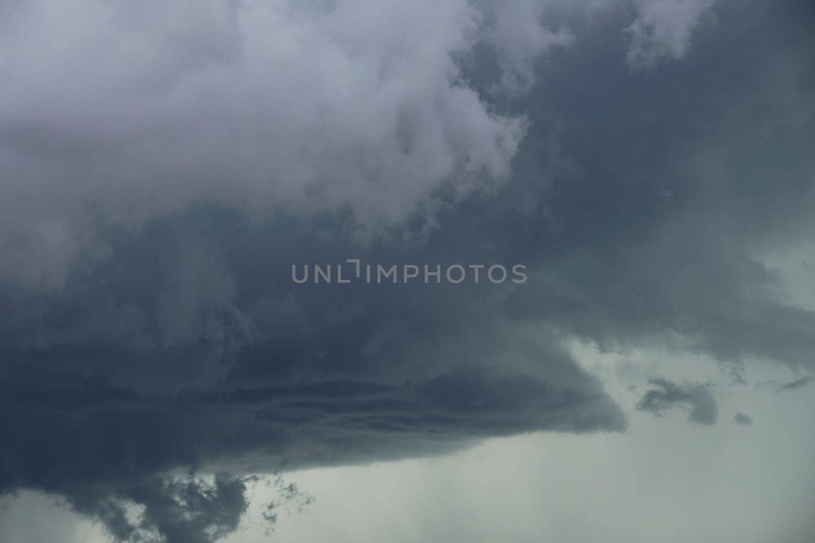 Blue sky full of white clouds, storm day by raul_ruiz