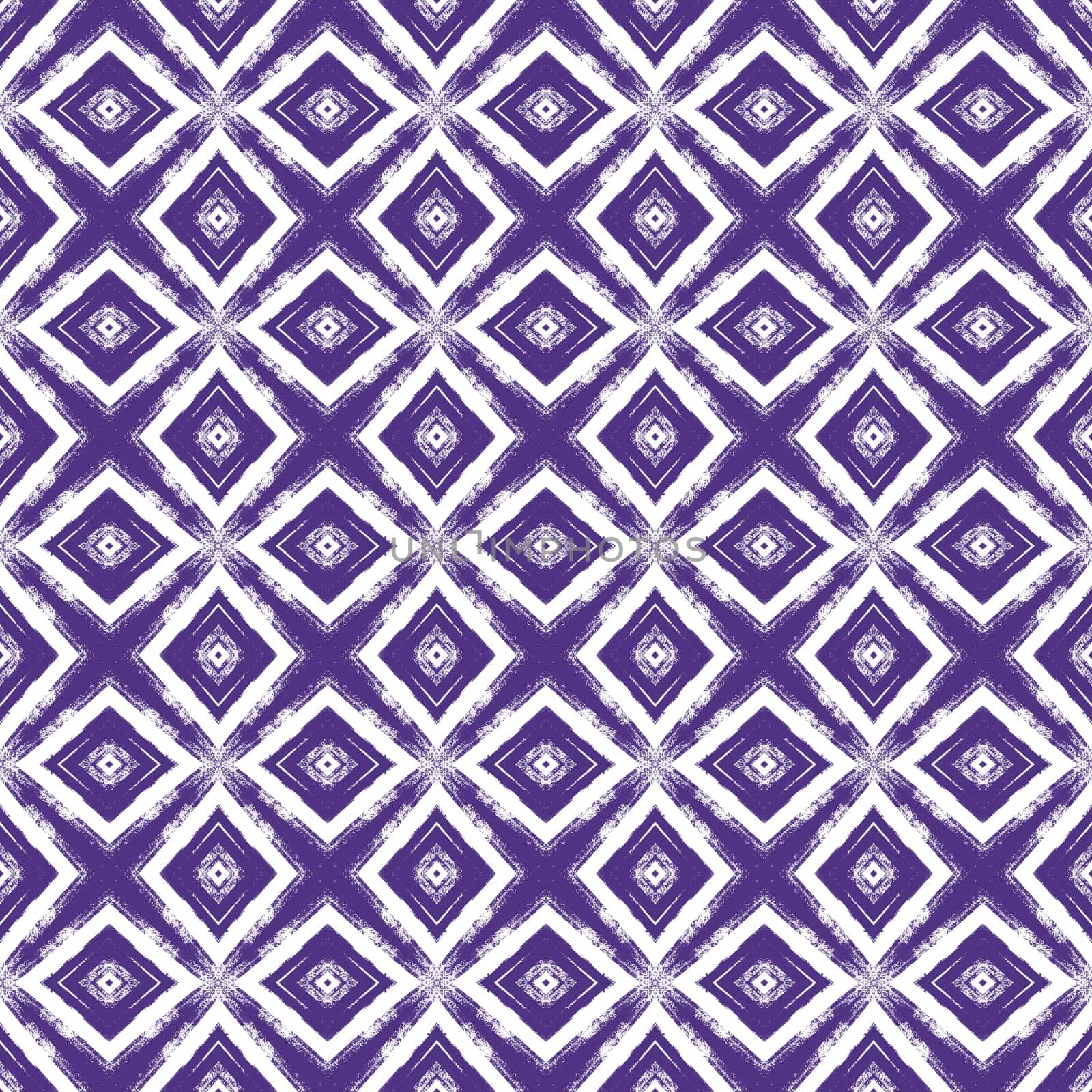 Chevron stripes design. Purple symmetrical kaleidoscope background. Textile ready decent print, swimwear fabric, wallpaper, wrapping. Geometric chevron stripes pattern.