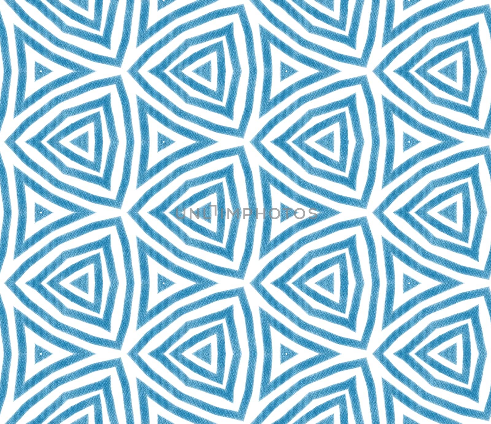 Mosaic seamless pattern. Blue symmetrical by beginagain
