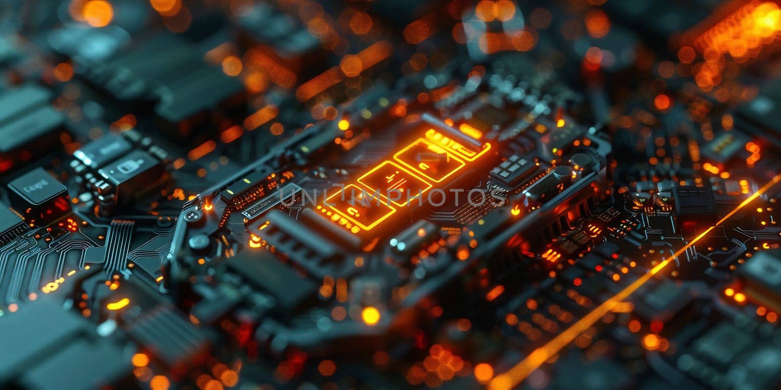 Central Computer Processors CPU concept. Technology background, 3d illustration by Andelov13