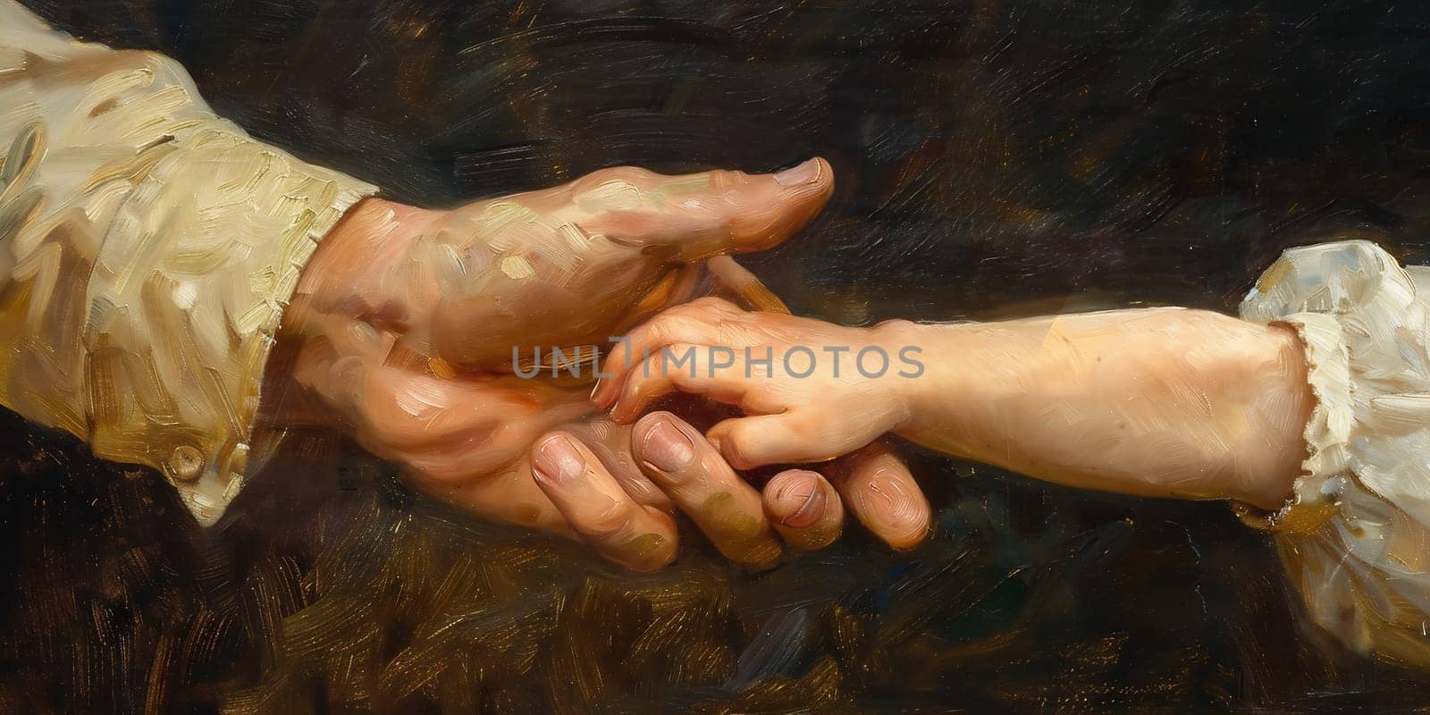 hand of man and child,God's help. High quality photo