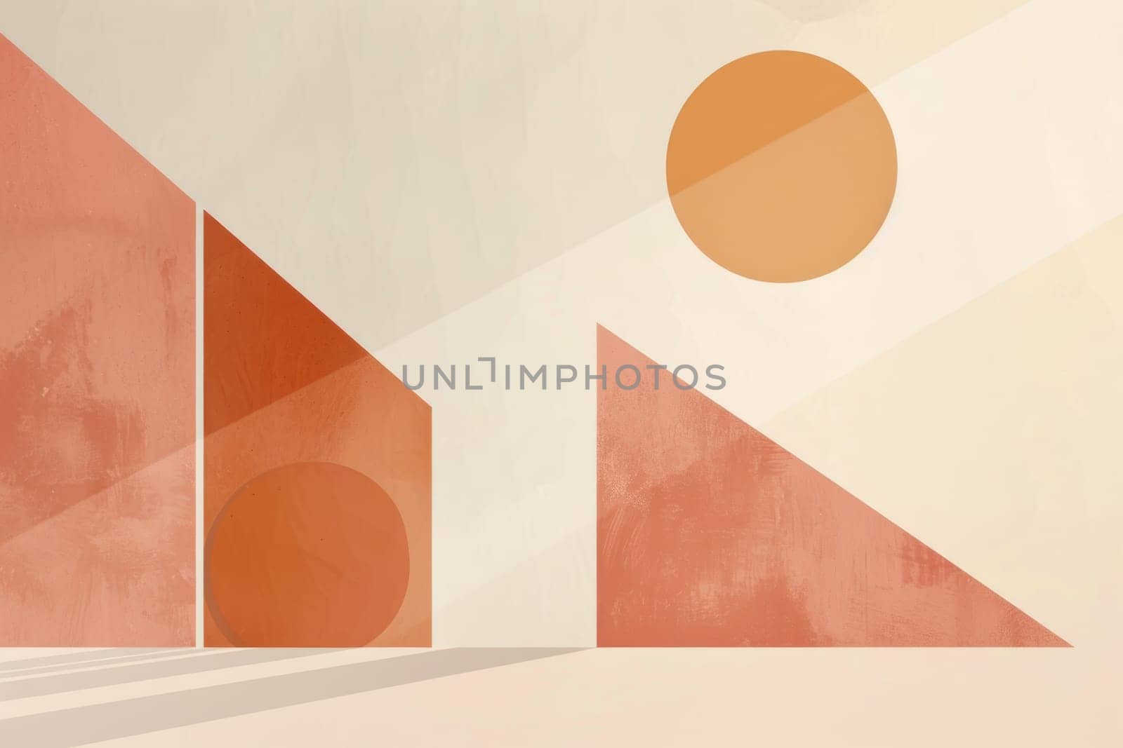 A minimalist geometric design earth tone color by golfmerrymaker