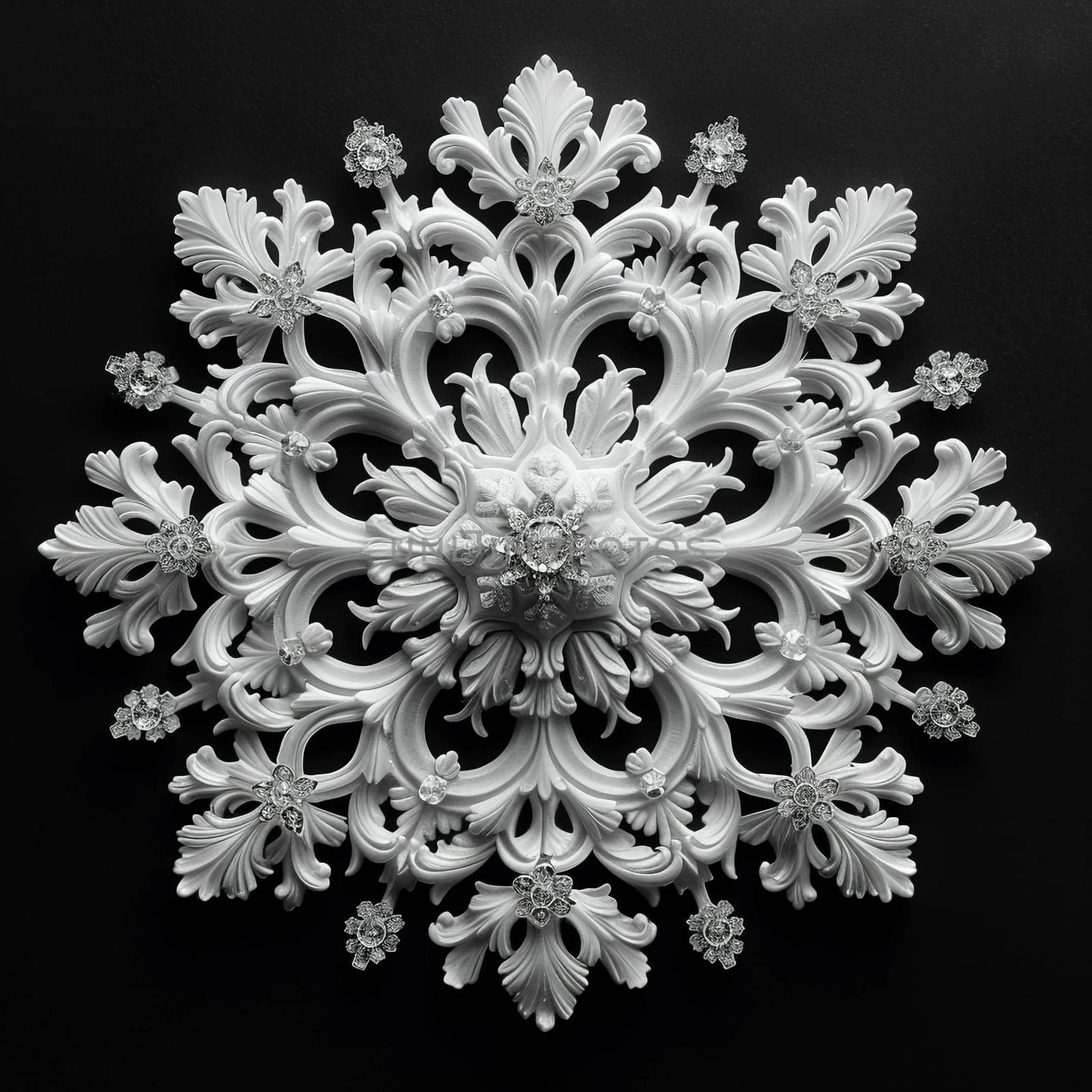 The intricate details of a snowflake, symbolizing uniqueness and winter.