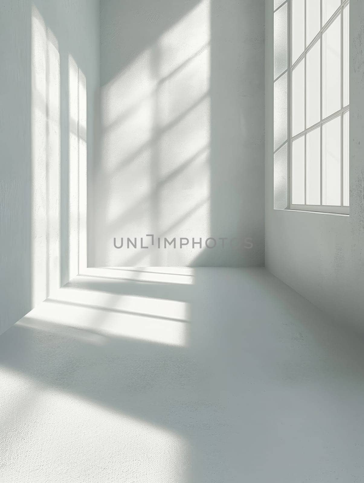 A white wall with a tree branch casting a shadow on it. The shadow is the main focus of the image