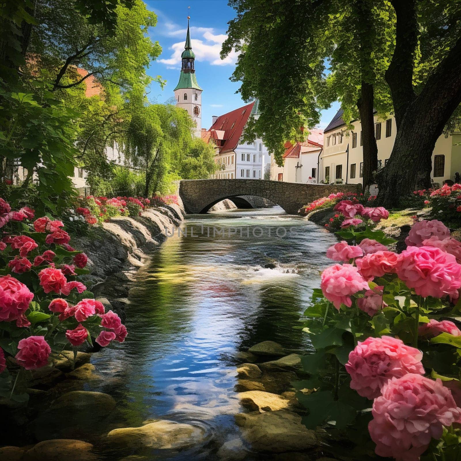Experience the serene beauty of Tallinn's nature havens with this picturesque image. Explore a hidden getaway or a picturesque park adorned with vibrant flora and surrounded by towering trees. Let the tranquility and sense of escape wash over you as you gaze upon this breathtaking scene. The image evokes a sense of wonder, inspiring viewers to dream of exploring Tallinn's natural wonders.