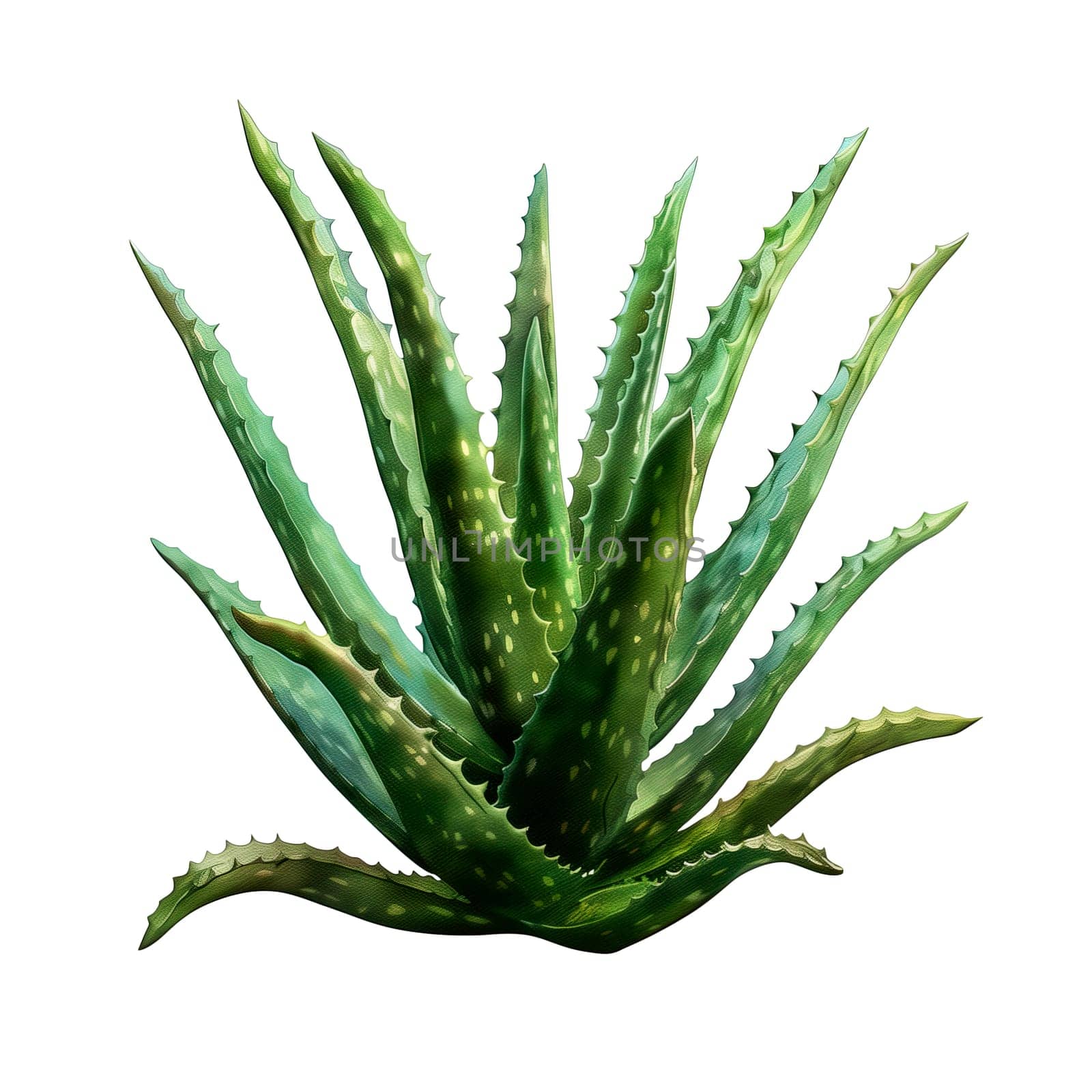 Isolated illustration of aloe vera plant ai generated element