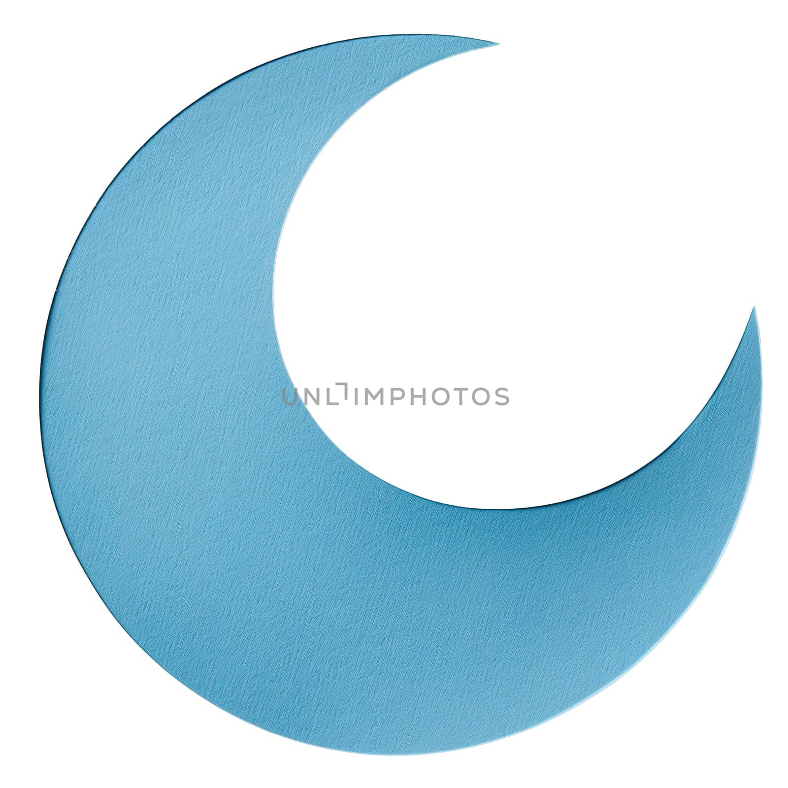 Blue textured paper round shape sticker ai generated element