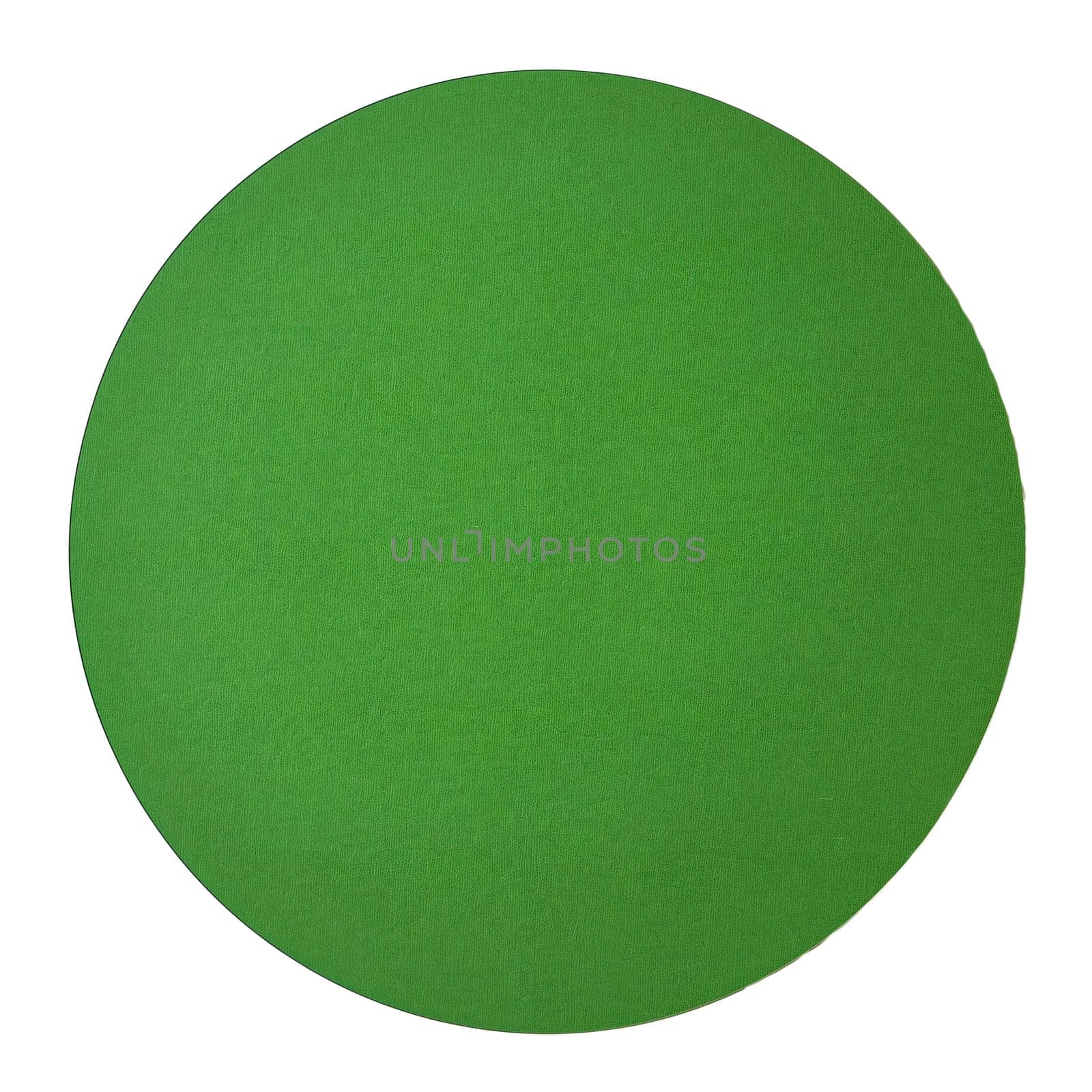 Green round paper textured sheets by Dustick