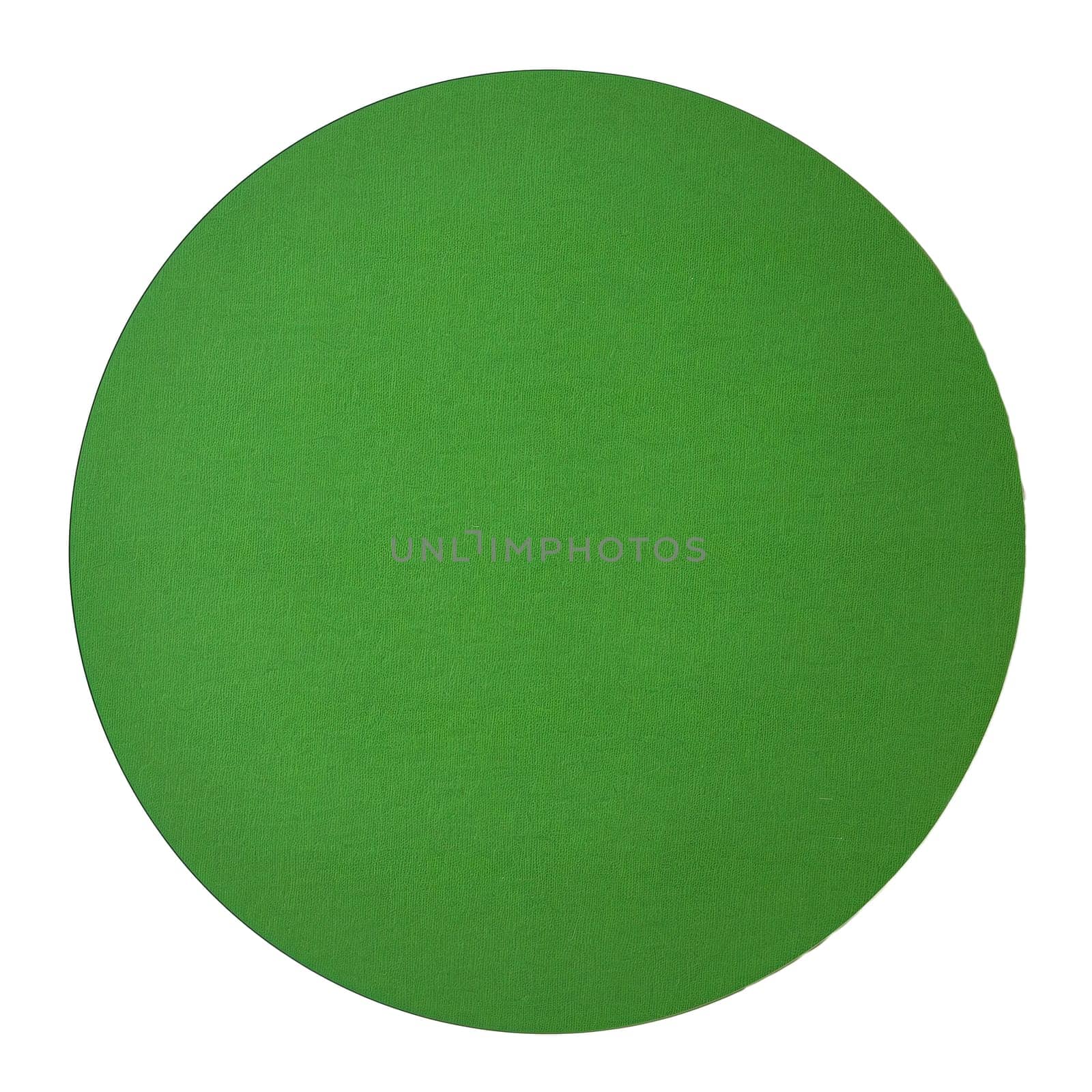 Green round paper textured sheets ai generated image