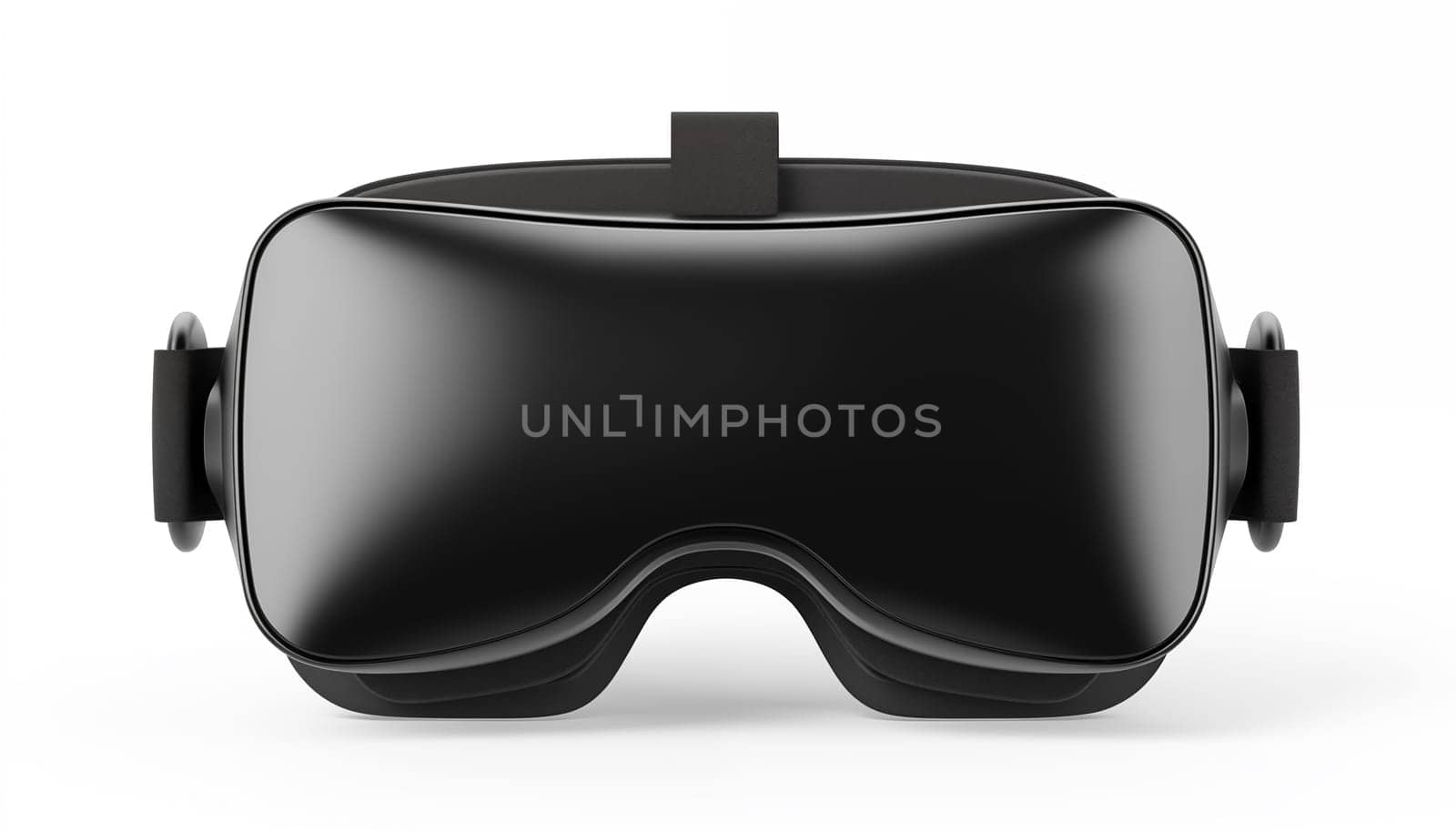 Close-up of VR glasses, isolated, white background. High quality photo