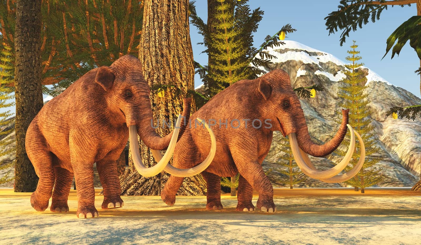 Columbian Mammoths by Catmando