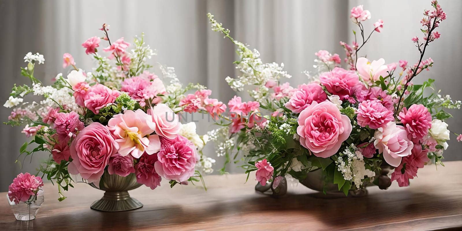 Delicate elegance of blooming flowers, intricate petals, and vibrant floral arrangements