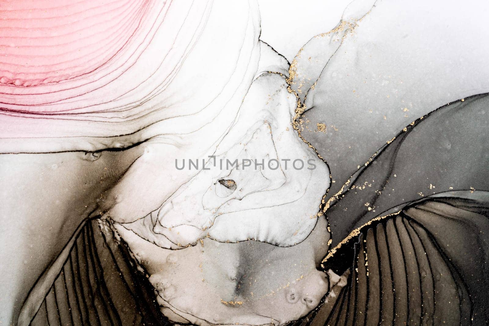 Original artwork photo of marble ink abstract art. High resolution photograph from exemplary original painting. Abstract painting was painted on HQ paper texture to create smooth marbling pattern.