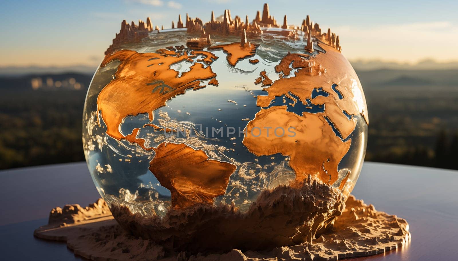 World map - abstract background. High quality photo