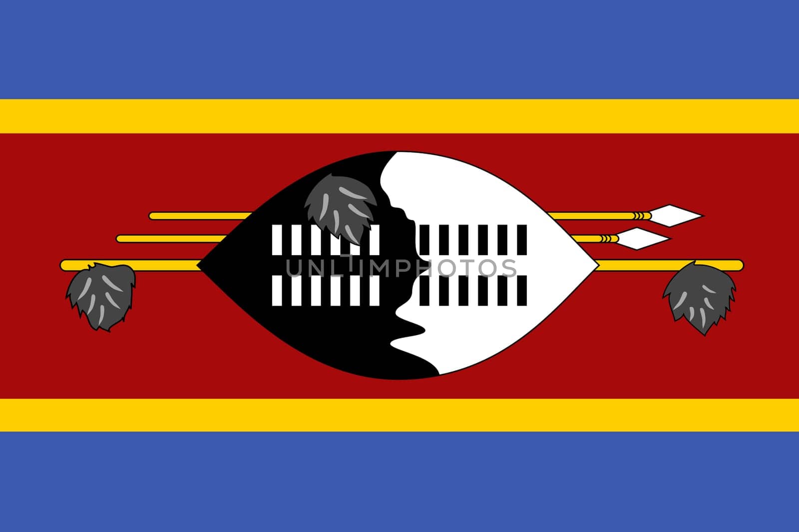 Eswatini Flag background illustration Swaziland by VivacityImages