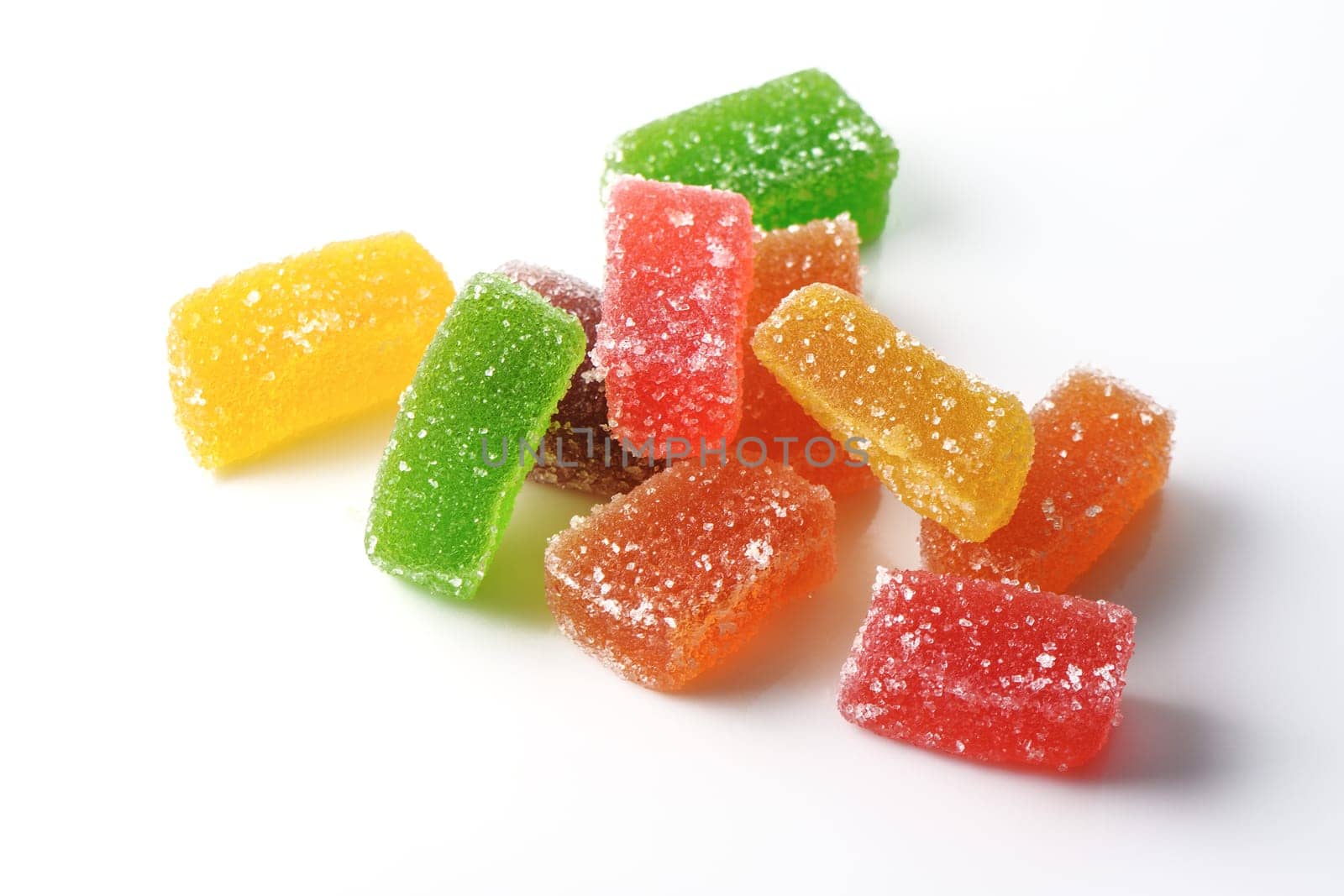 Fruit marmalade isolated on white background with clipping path, collection 1