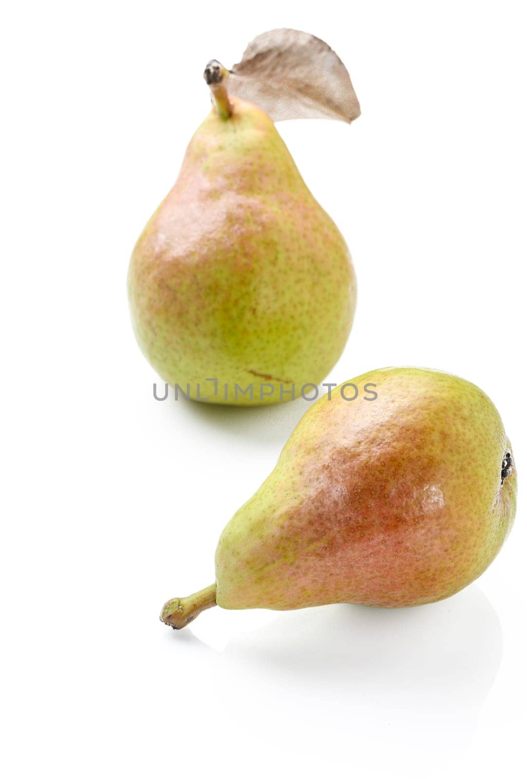 Collection of delicious pears, isolated on white background 1