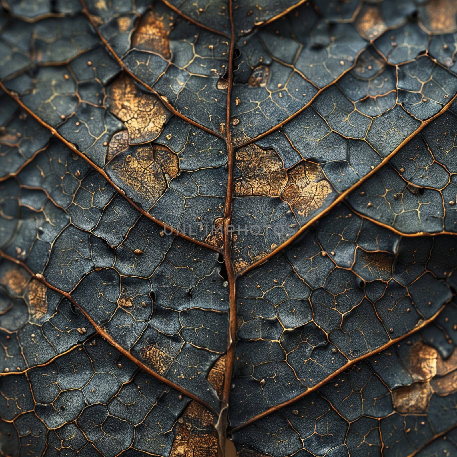 Close-up of texture on leaf, showcasing nature and patterns.