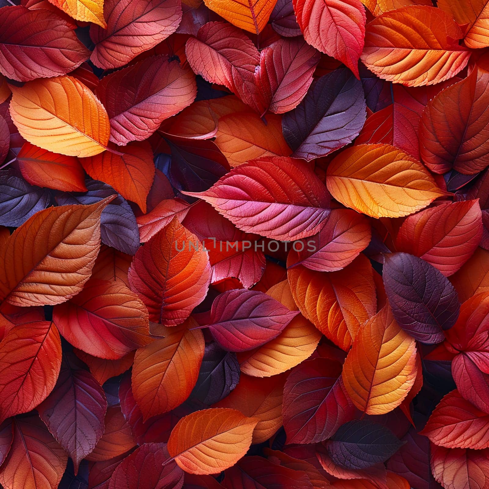 Seamless pattern of autumn leaves for backgrounds or wallpaper designs. by Benzoix