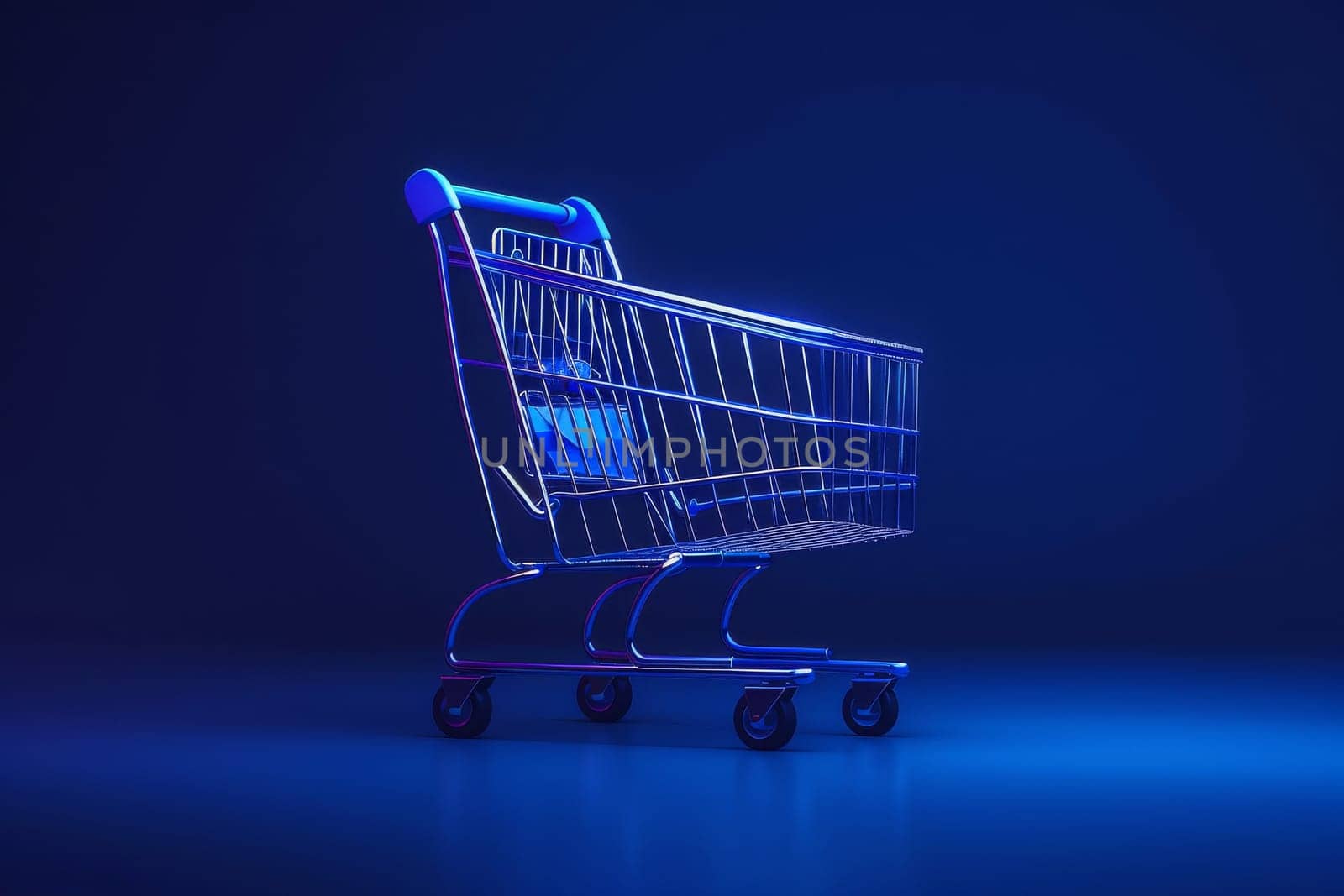Cart and shopping online and purchase concept.