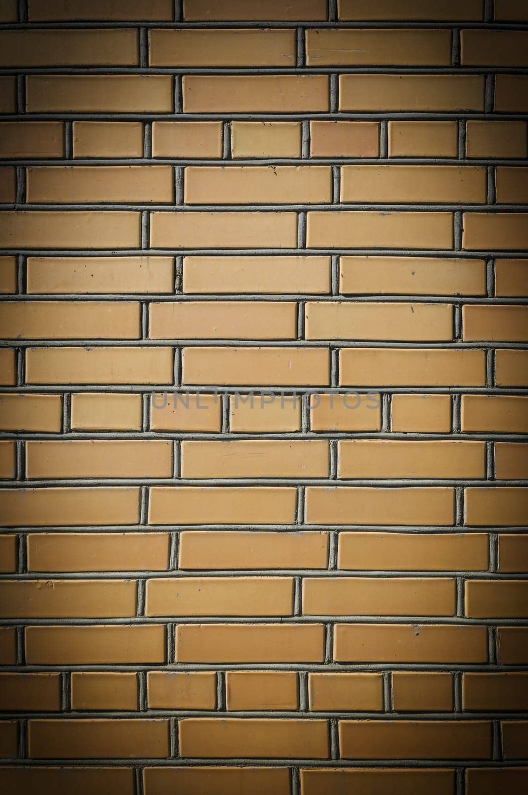 Yellow brick wall, copy space, brick texture, background 1 by Mixa74