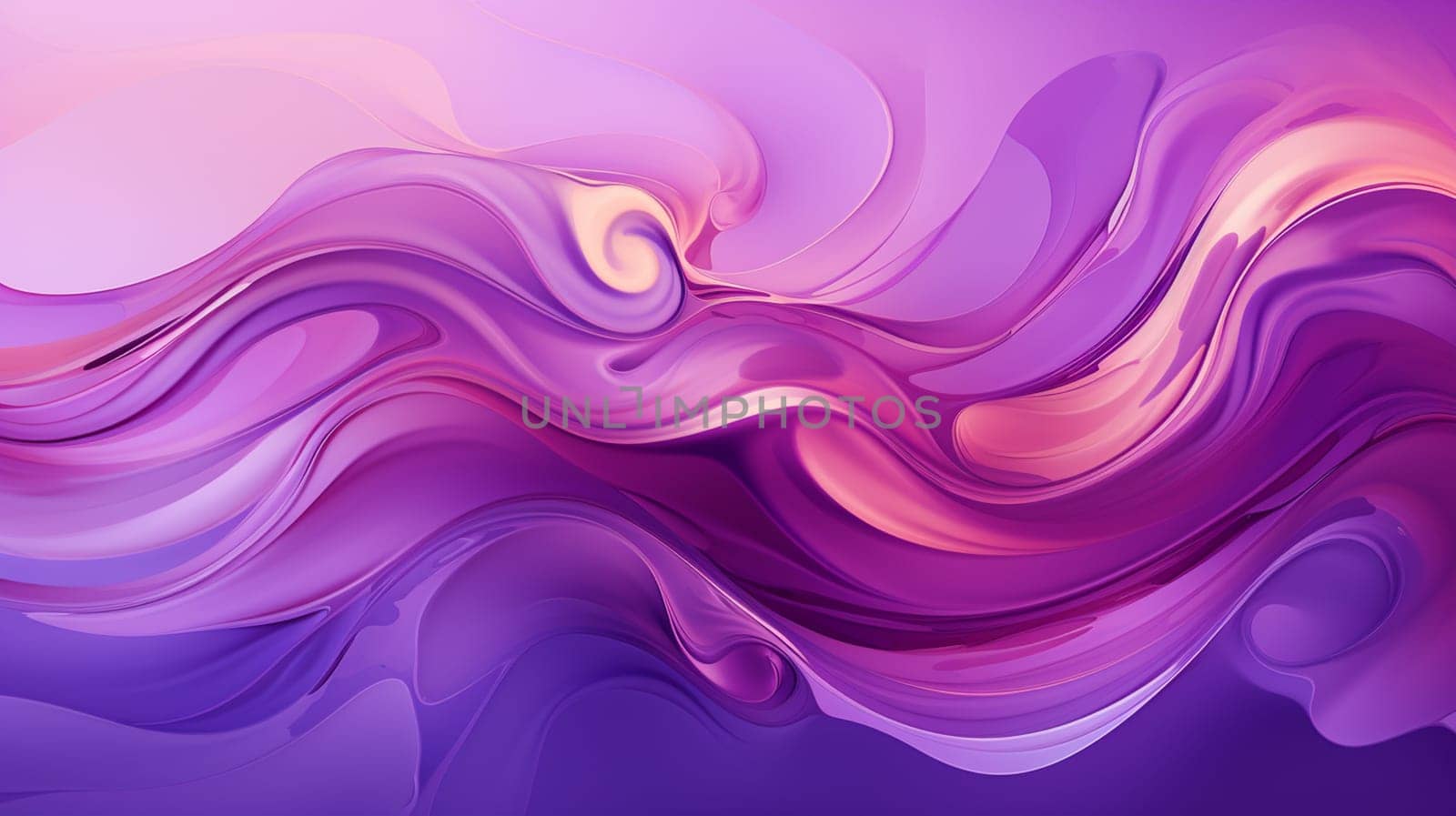 abstract background with smooth silk waves in purple colors, vector illustration, generate AI