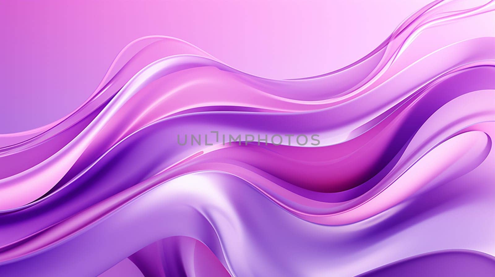 abstract background with smooth silk waves in purple colors, vector illustration, generate AI