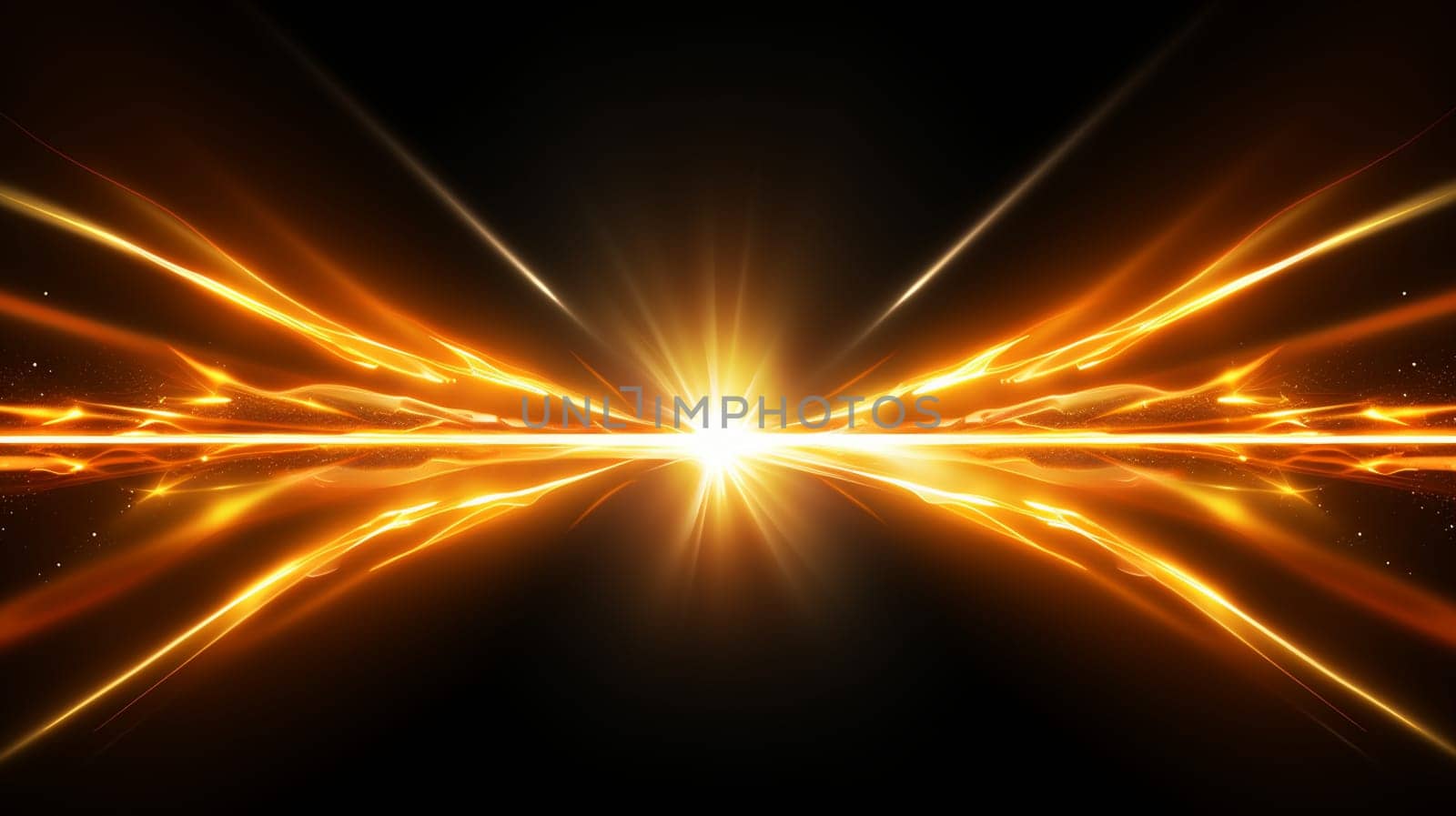 Futuristic background with glowing lines and bokeh effect. 3d rendering , Generate AI by Mrsongrphc