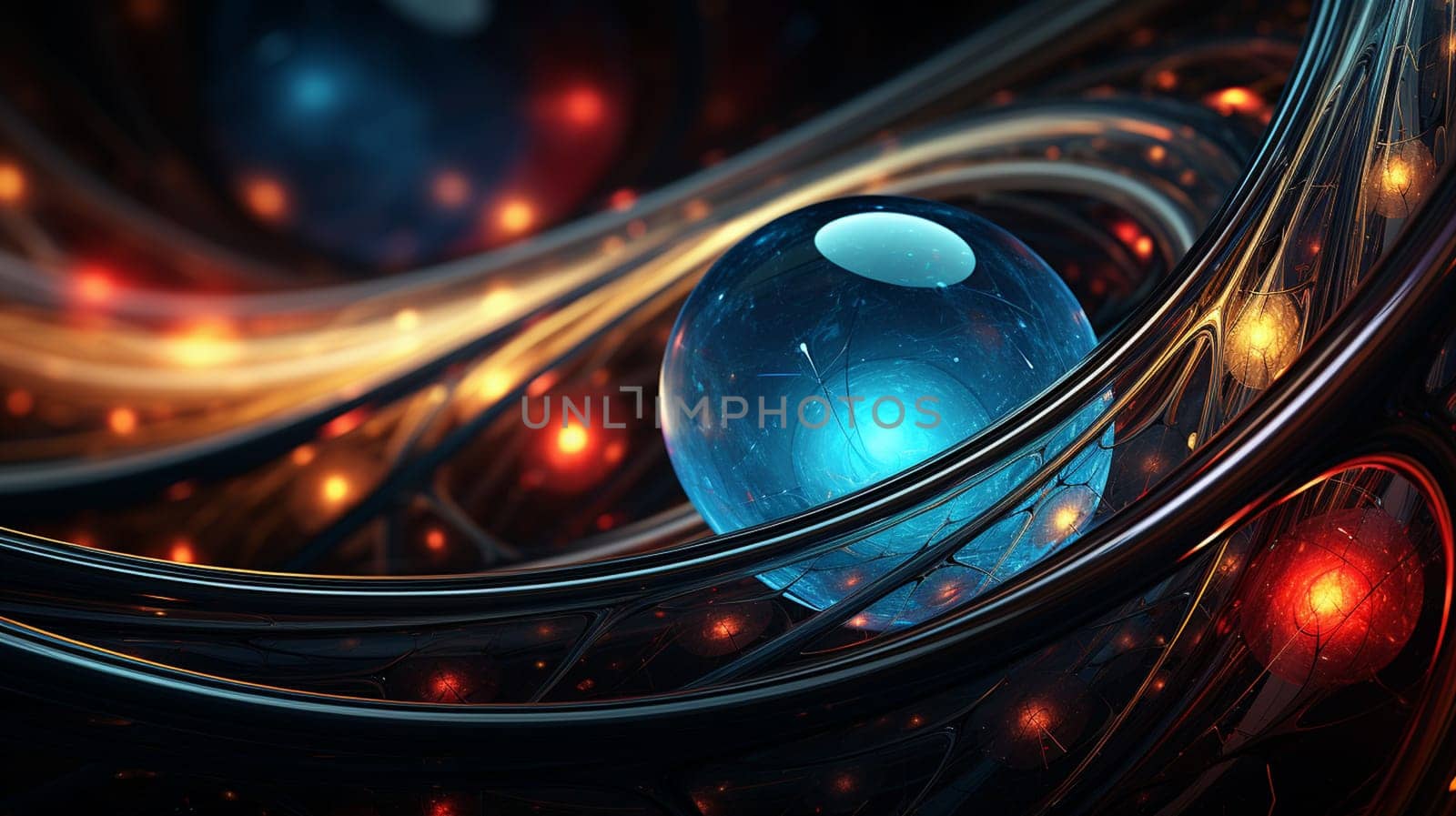 3D abstract fractal background. Design element for brochure, advertisements, presentation, web and other graphic designer works. Digital collage. Generate Ai by Mrsongrphc