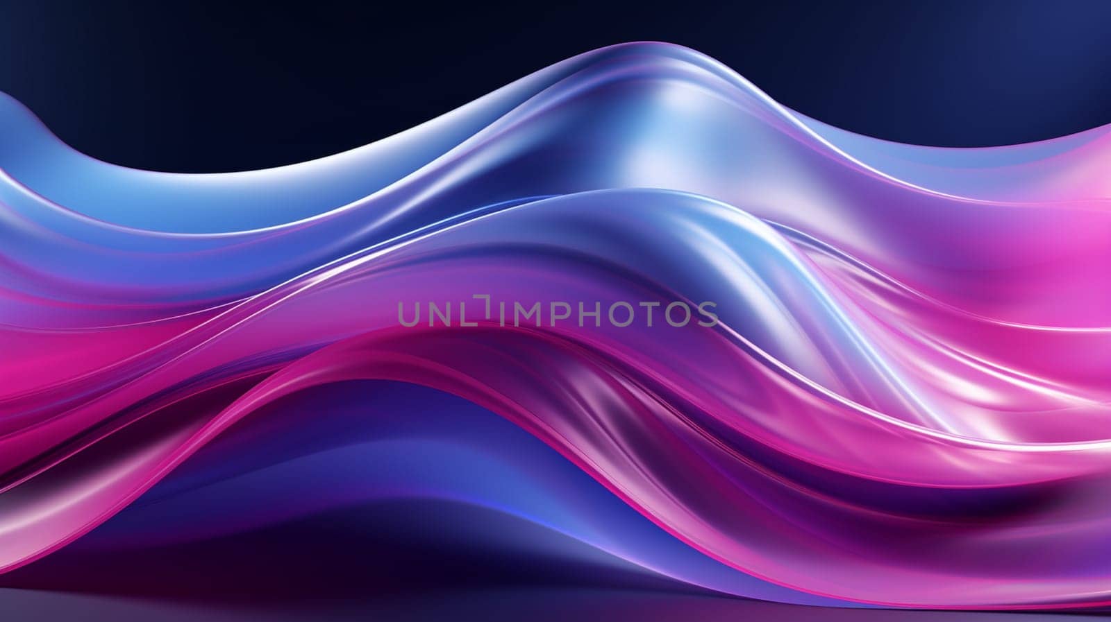 abstract background with smooth lines in purple, blue and pink colors , Generate AI by Mrsongrphc