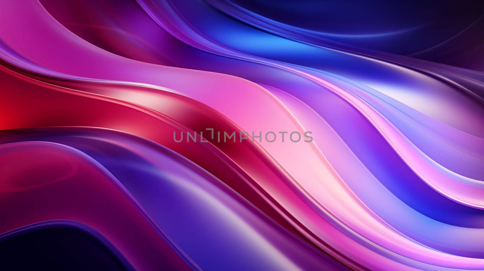 abstract background with smooth lines in purple, blue and pink colors , Generate AI by Mrsongrphc