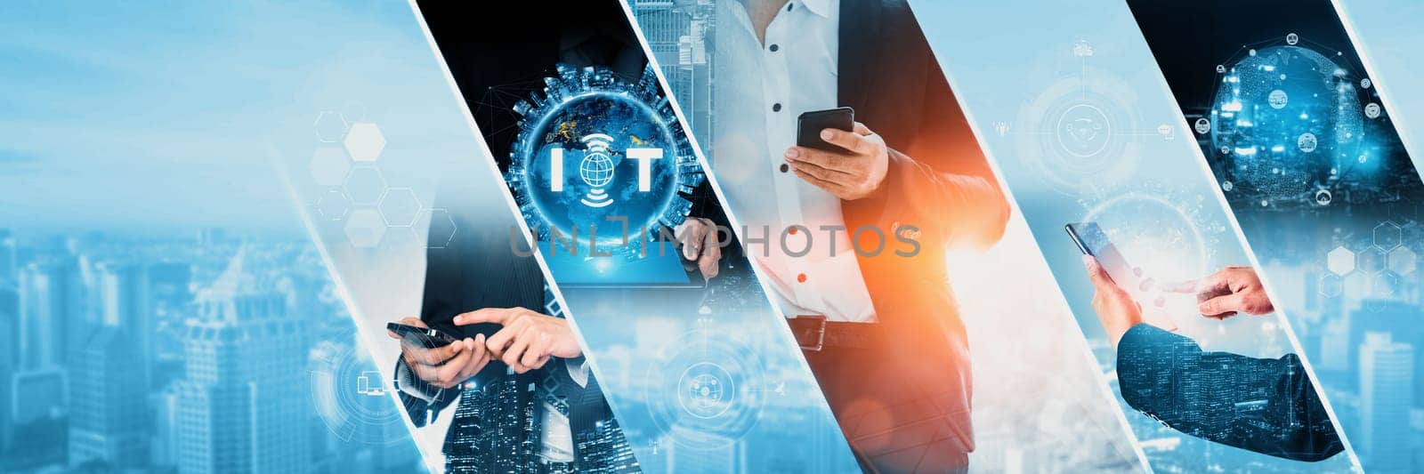 Communication technology , smart connection IOT and people network technology concept. People using connective device to connect to the secured internet network and cloud computing server kudos