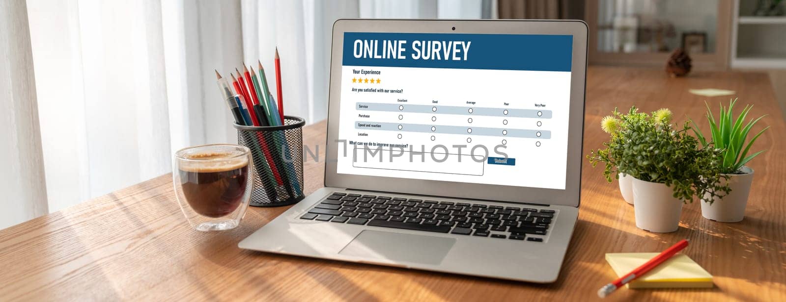 Online survey form for modish digital information collection on the internet network