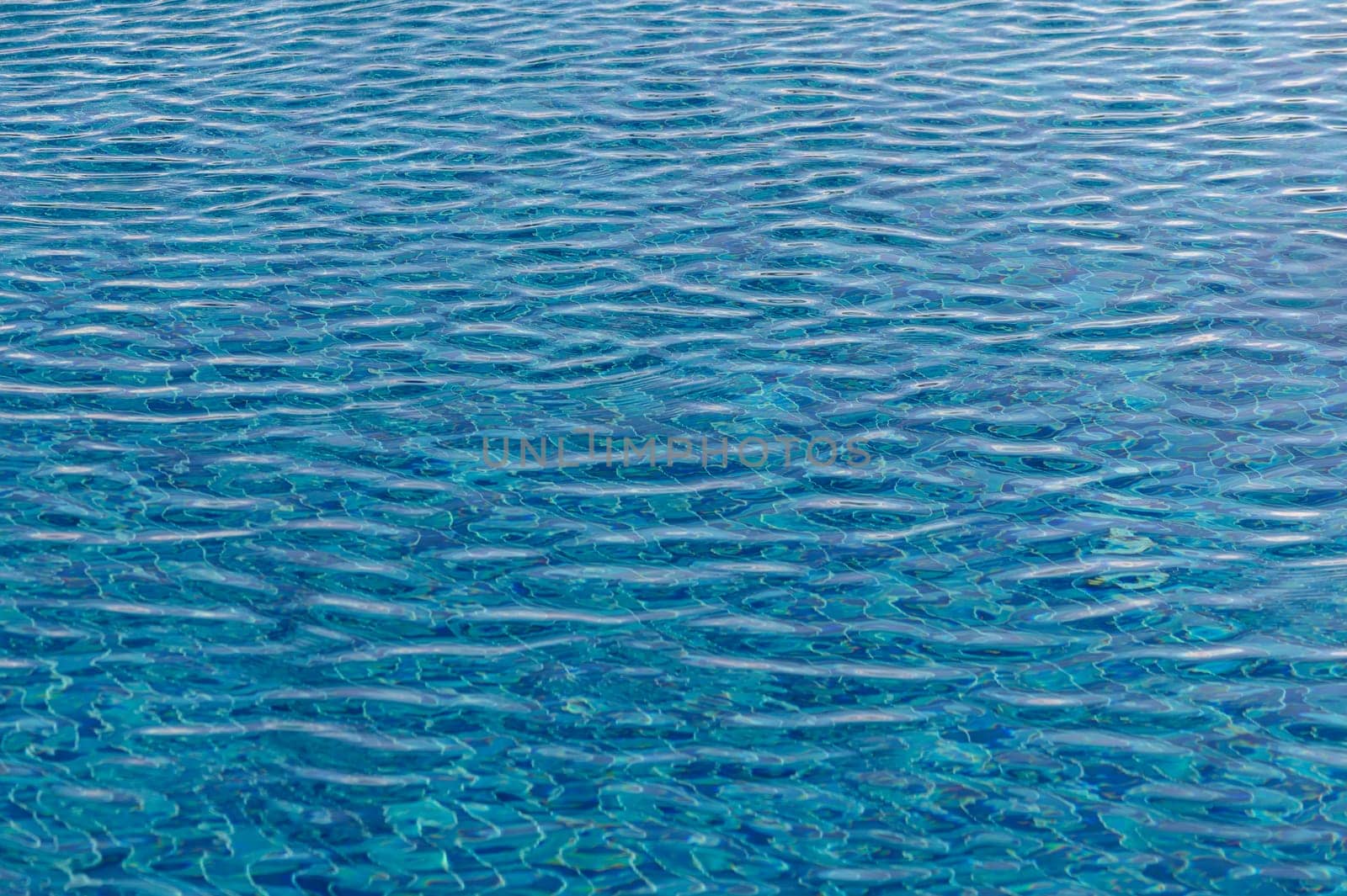 Water surface in vibrant blue