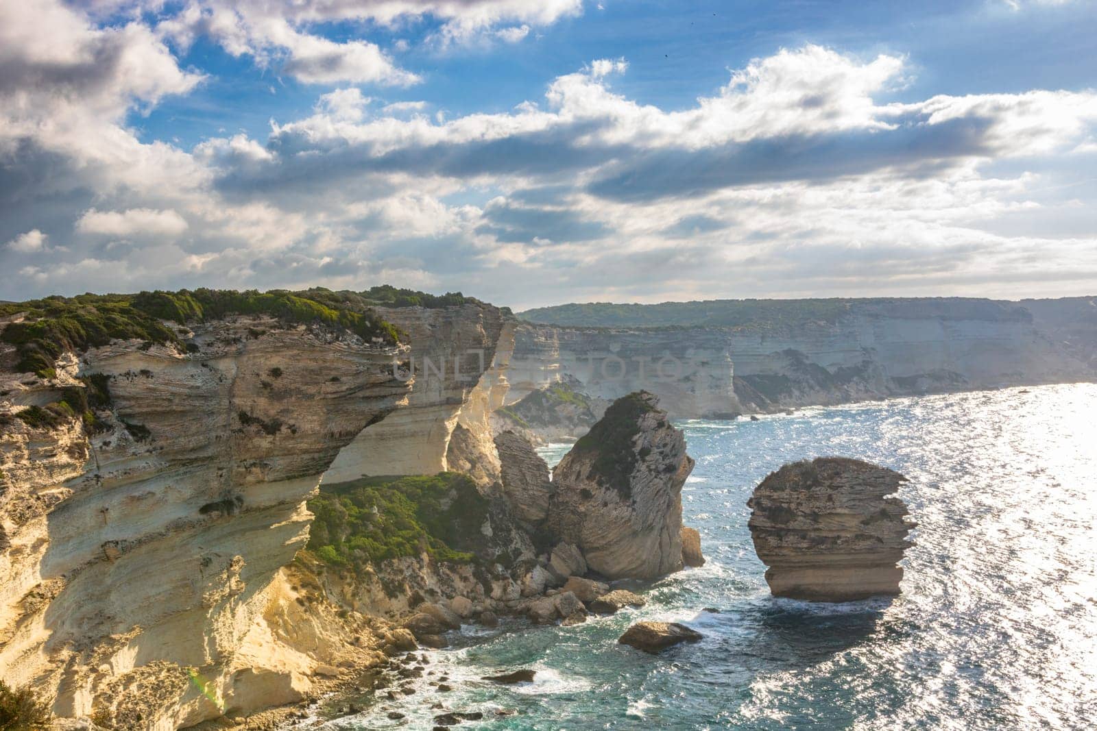 Bonifacio town in Corsica Island, France by vladispas