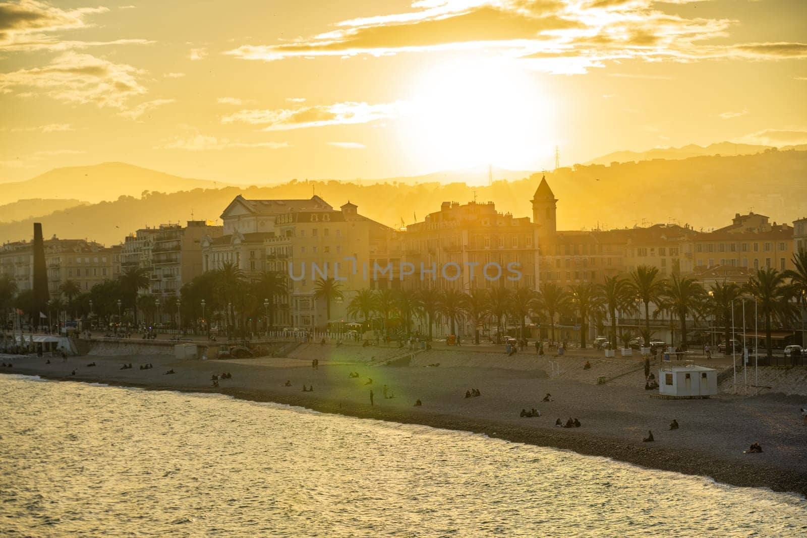 Panoramic view of Nice, France by vladispas