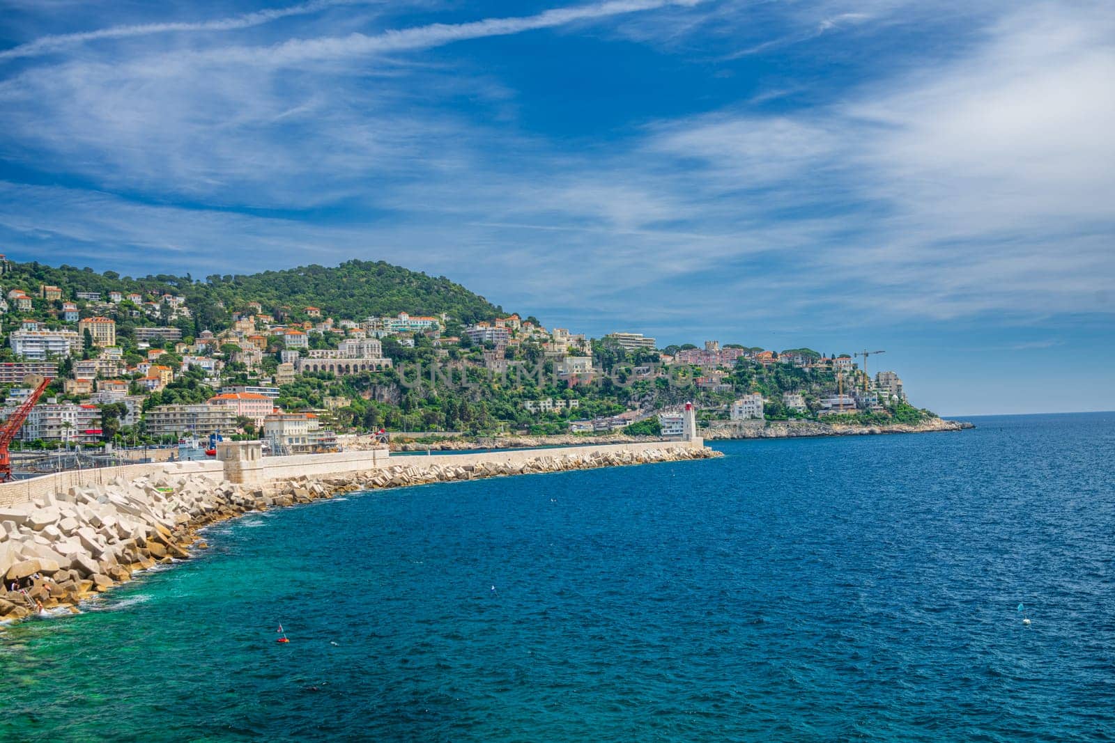 Panoramic view of Nice, France by vladispas