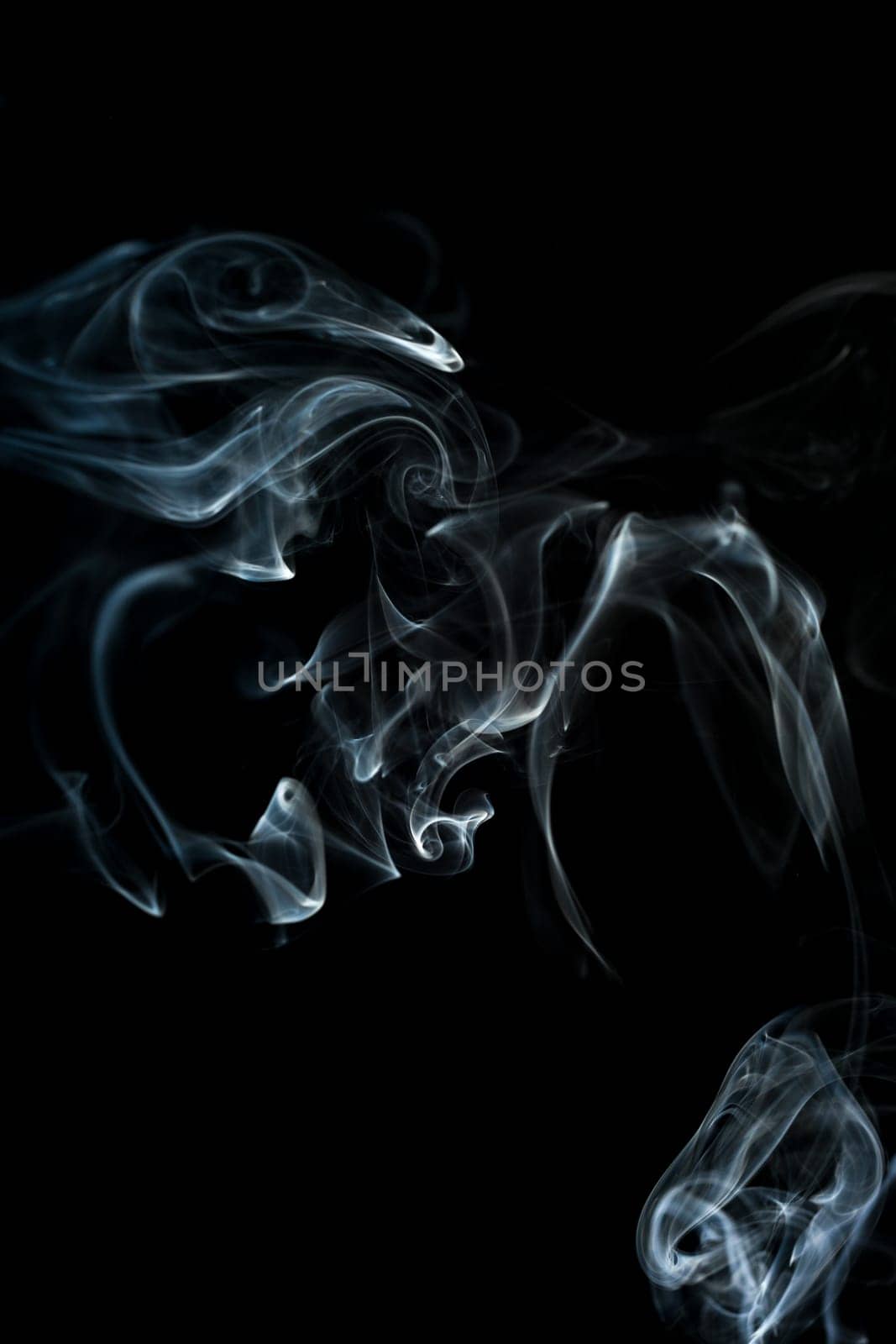 smoke cloud with black background. fog texture - image